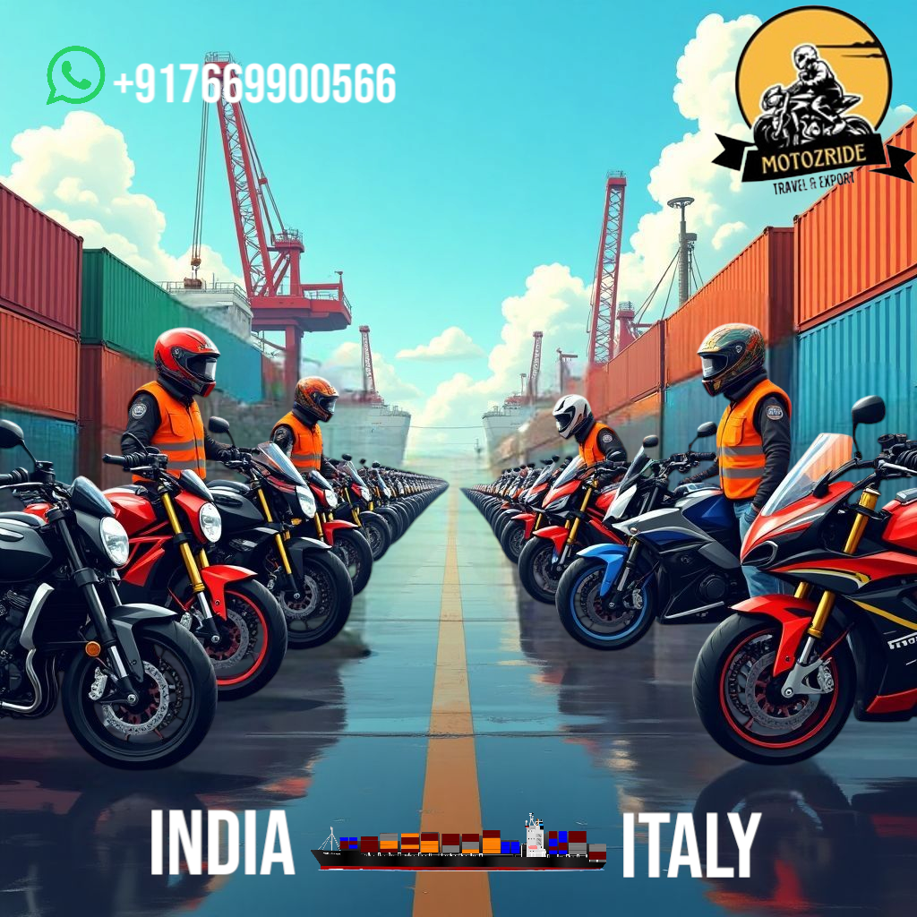 Motorcycle international shipping from india to italy cost