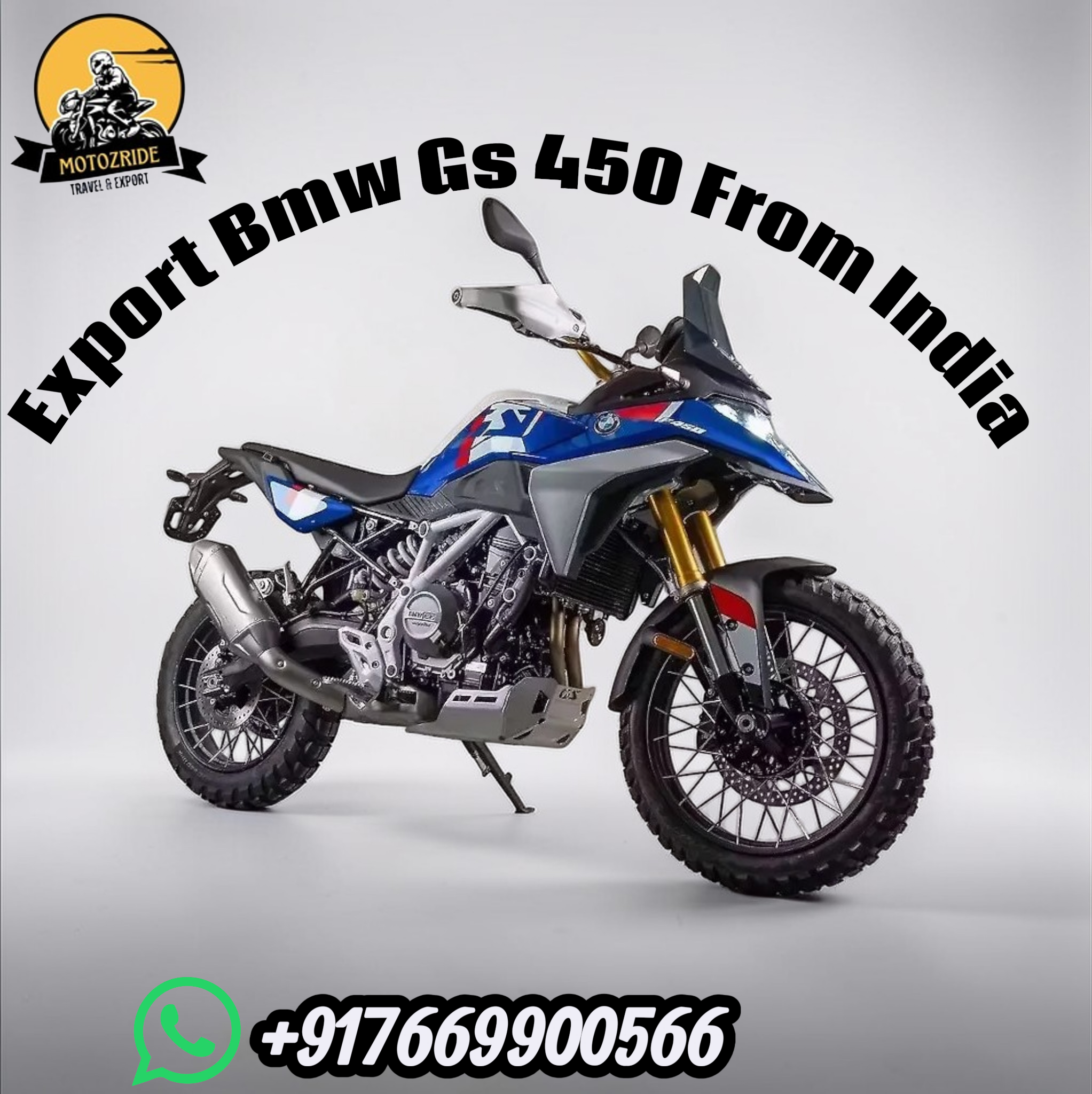 EXPORT BMW GS 450 FROM INDIA