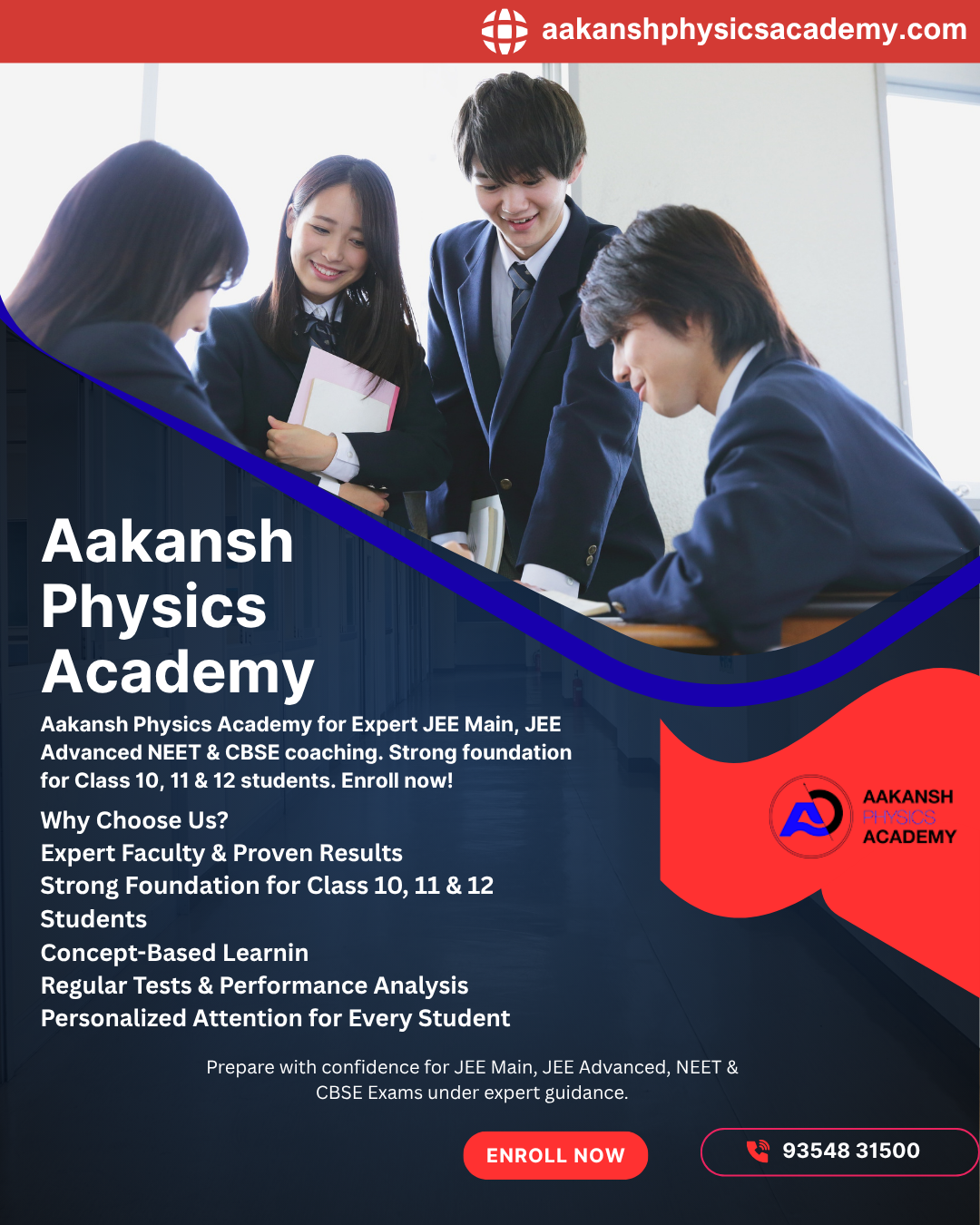best physics institute Aakansh Physics Academy