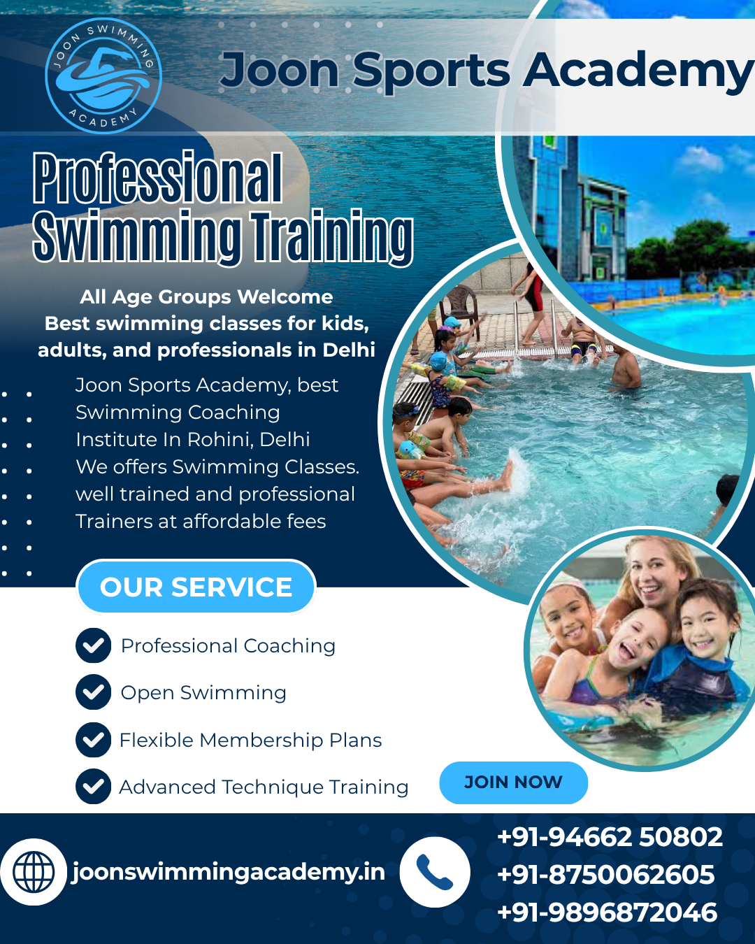 most trusted names for swimming coaching in Delhi