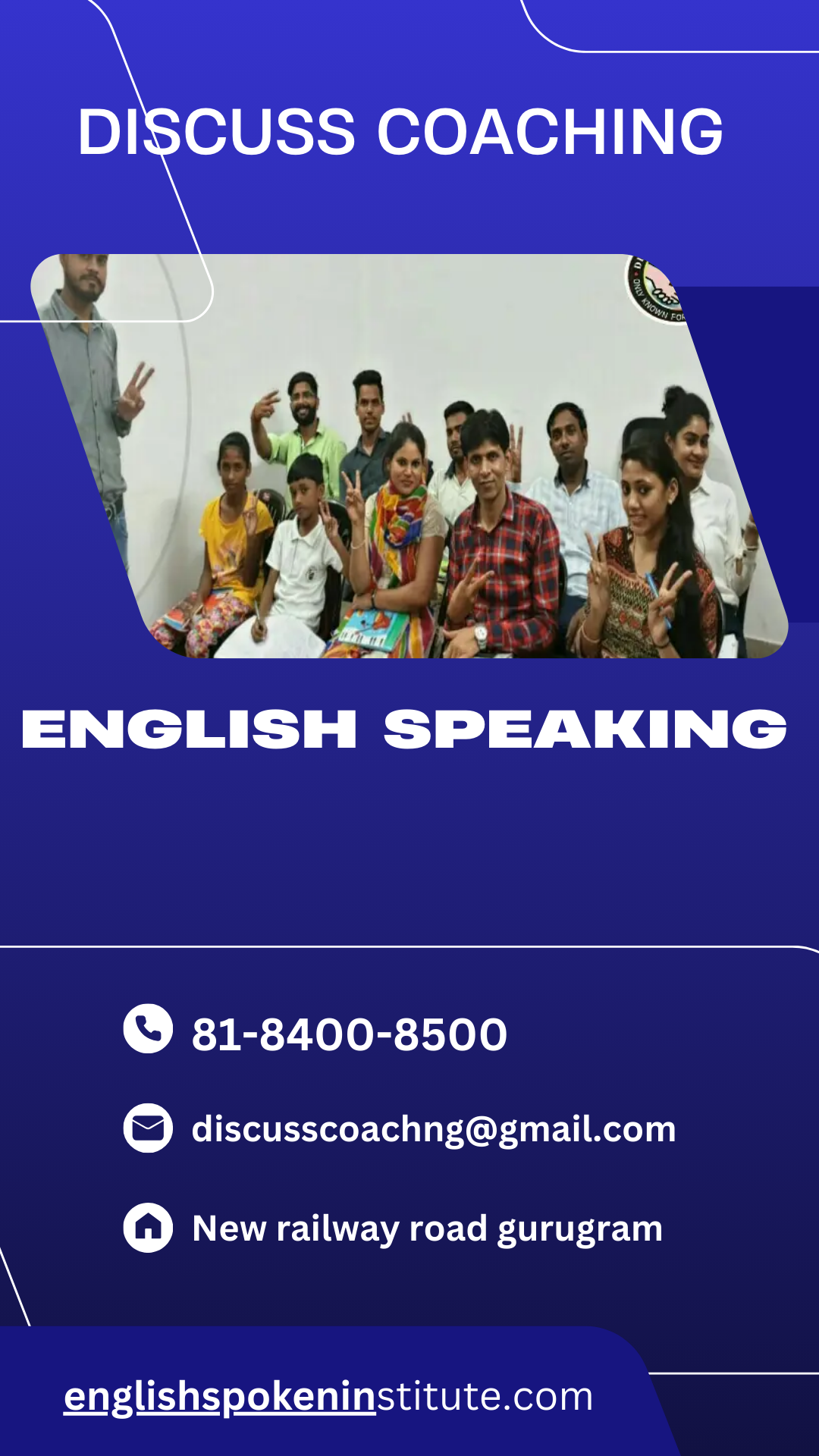 English Speaking Classes Near Me | 81-8400-8500 |Discuss Coaching