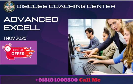 Best Advance excel computer in gurugram, New delhi