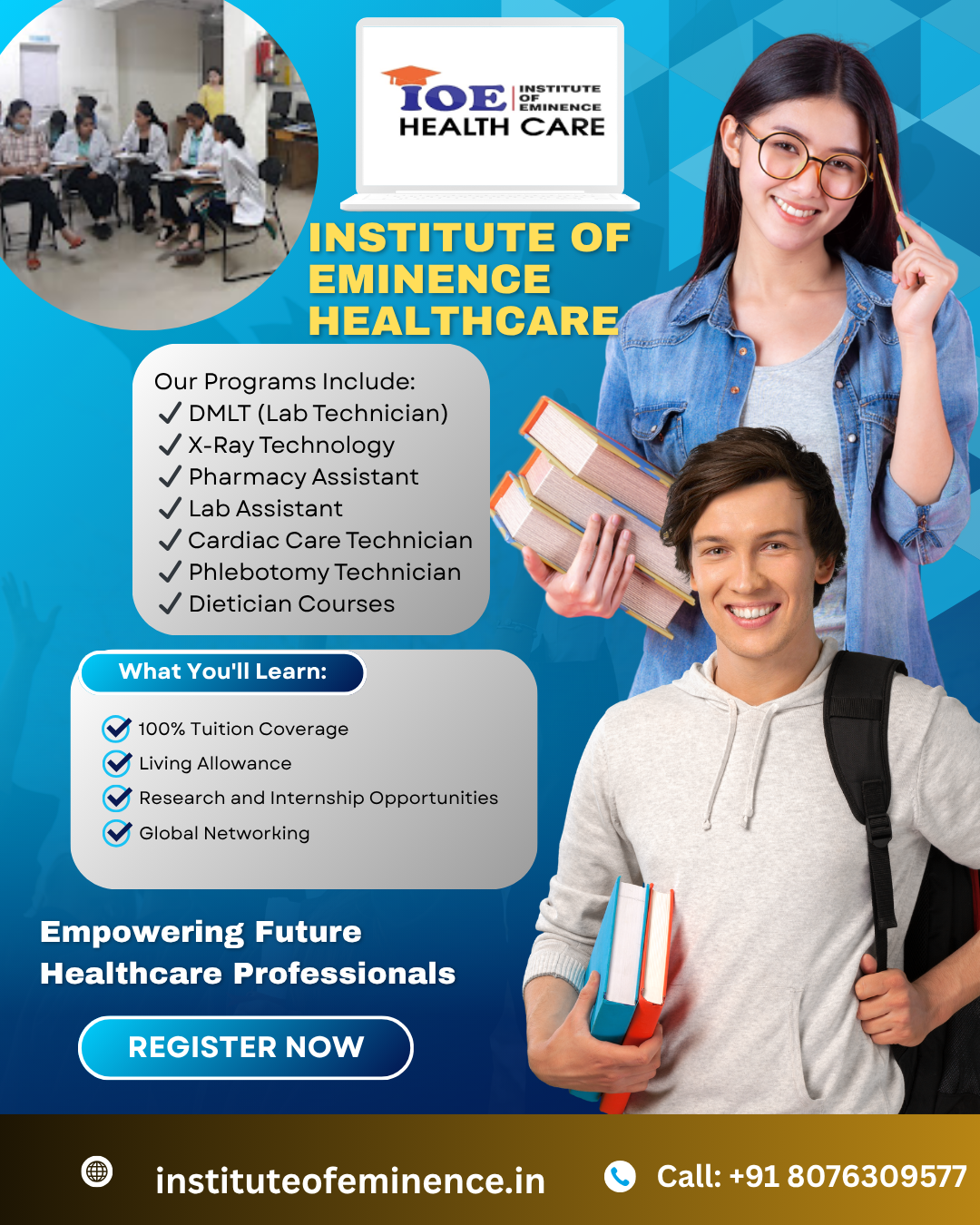 Institute of Eminence Healthcare Paramedical Courses in Delhi