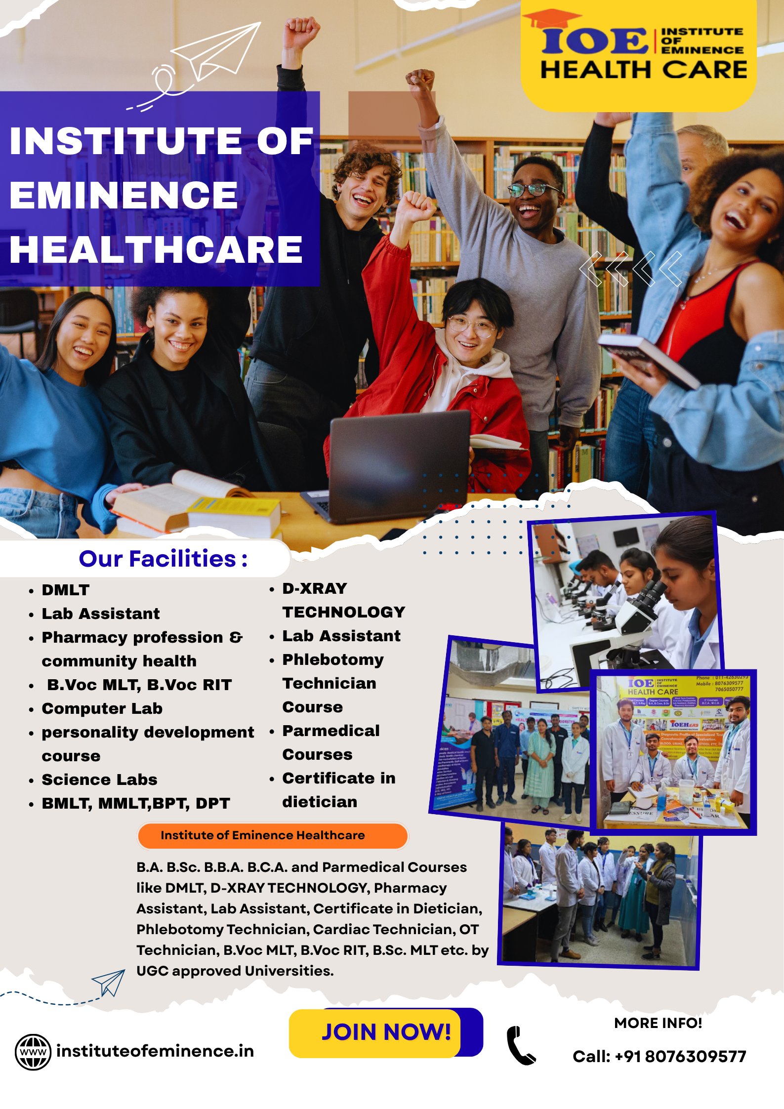 Institute of Excellence Healthcare Best Paramedical course Delhi